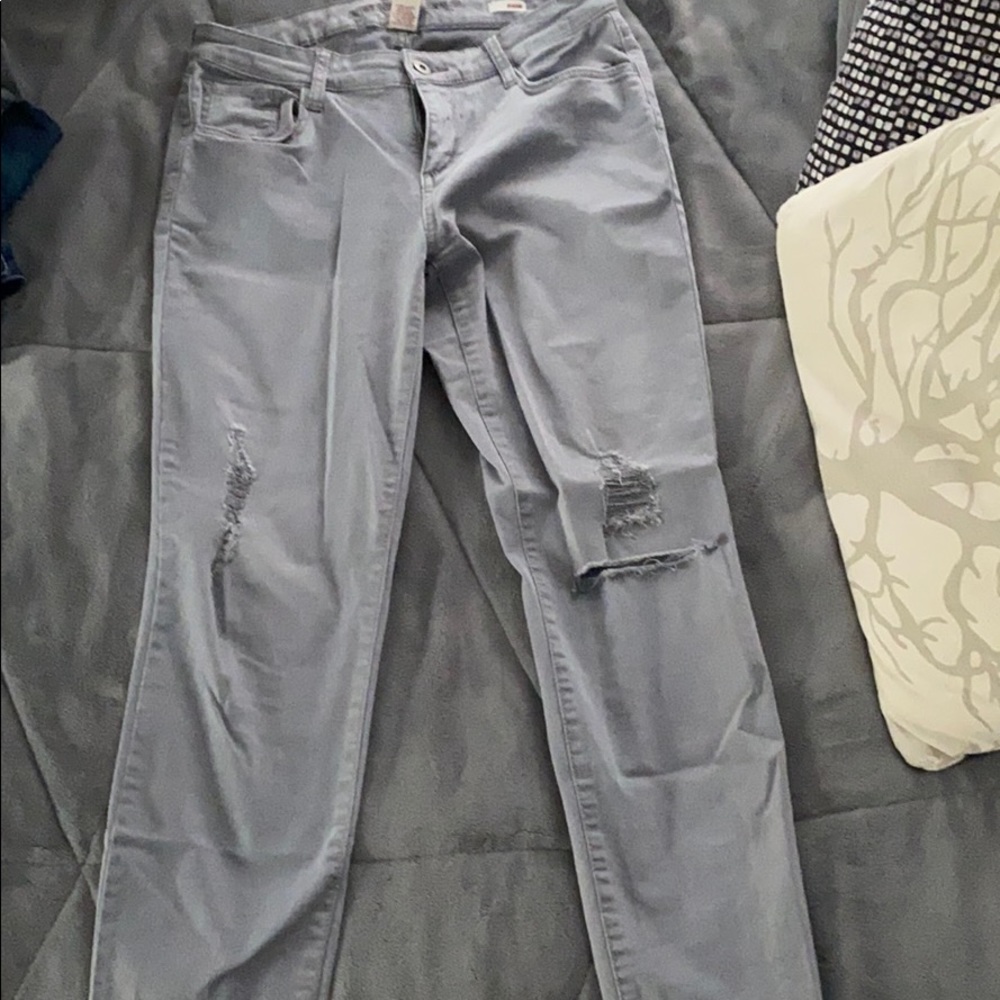 Size 7 skinny jeggings, Arizona jean co, grey